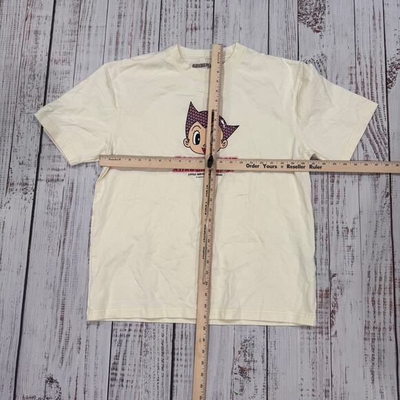 Golden Ant Astro Boy Pop-Up Anime Tee Cream Embroidered Graphic Mens M - Picture 5 of 8